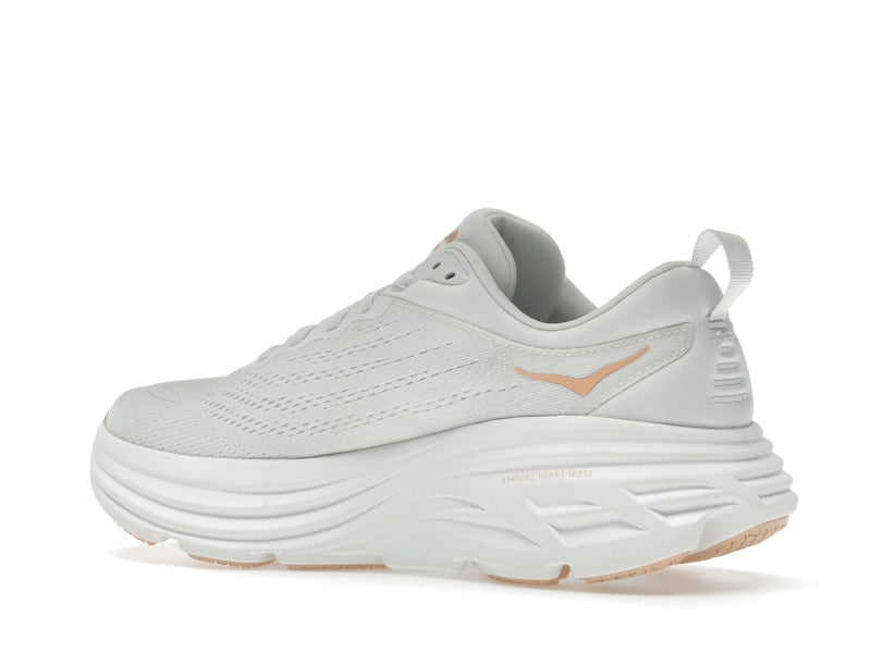 Hoka One One Bondi 8 White Cantaloupe (Women's)