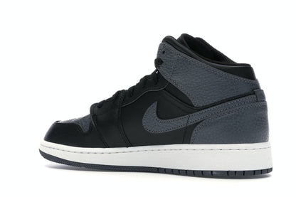 Jordan 1 Mid Black Dark Grey (GS)