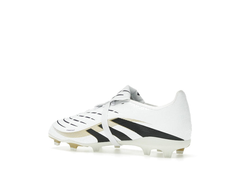adidas Predator League Fold-Over Tongue FG/MG Cloud White Core Black Gold Metallic (GS)