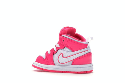 Jordan 1 Mid Hyper Pink White (TD)