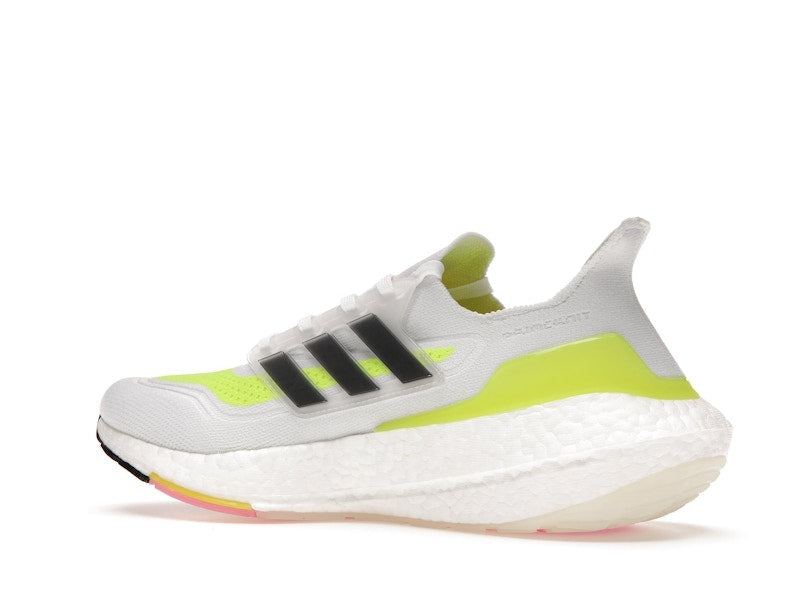 adidas Ultra Boost 21 White Solar Yellow
