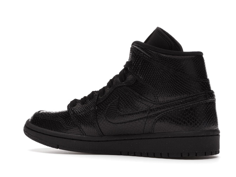 Jordan 1 Mid Black Snakeskin (Women's)