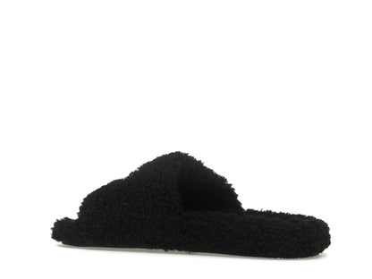 Balenciaga Paris Furry Slide Black (Women's)
