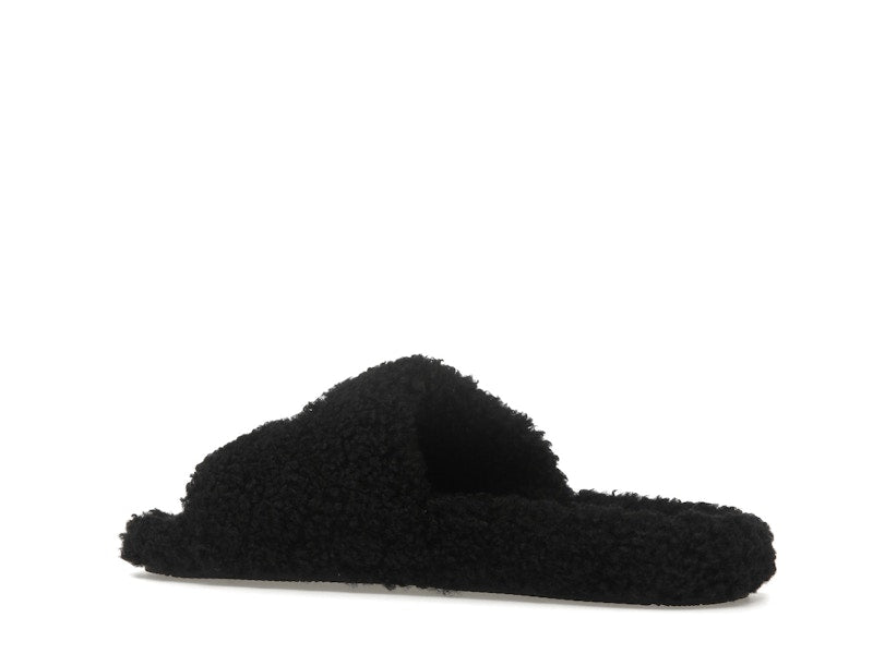 Balenciaga Paris Furry Slide Black (Women's)