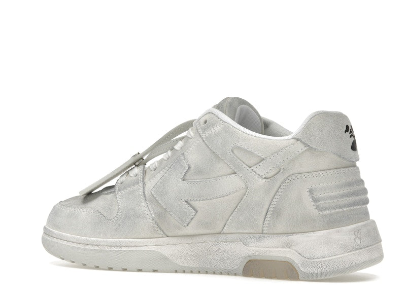 OFF-WHITE Out Of Office OOO Low Tops White Distressed