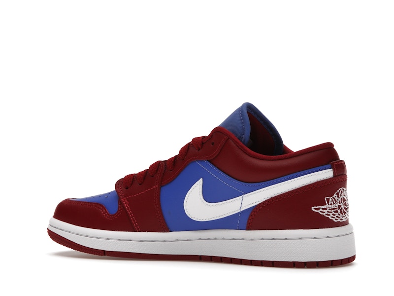 Jordan 1 Low Pomegranate Medium Blue (Women's)