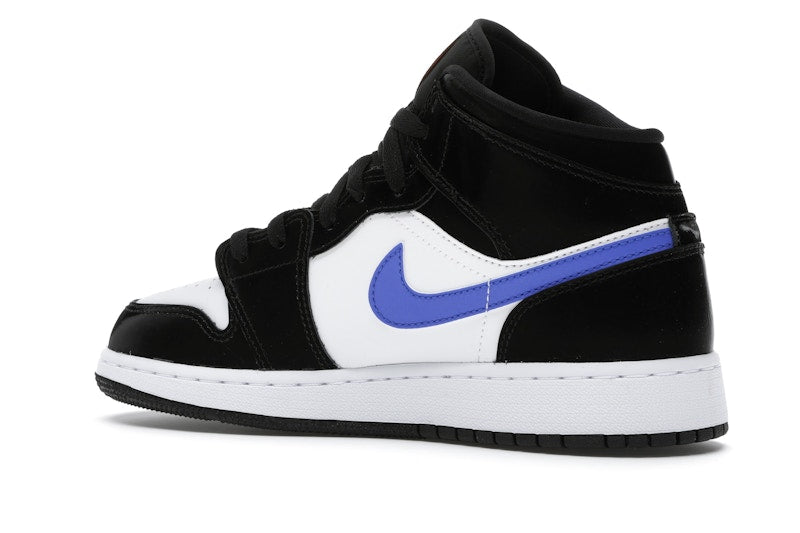 Jordan 1 Mid Black Racer Blue White (GS)