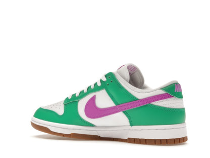 Nike Dunk Low White Stadium Green Fuchsia (Women's)