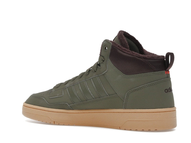 adidas Rapid Court Mid Winterized Olive Strata Shadow Brown Gum