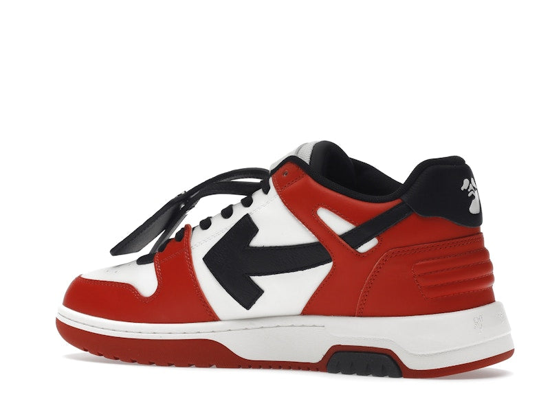 OFF-WHITE Out Of Office OOO Low Tops Black White Red