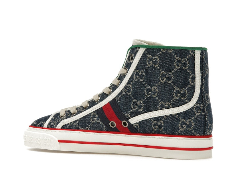 Gucci Tennis 1977 High Top Denim GG Print (Women's)