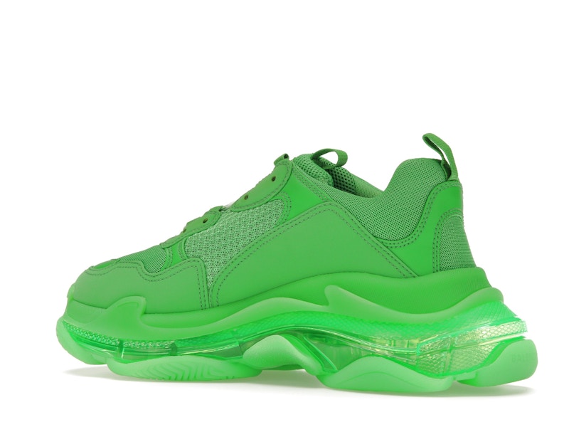 Balenciaga Triple S Clear Sole Bright Green