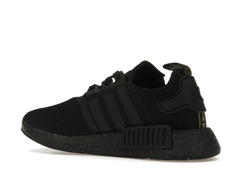adidas NMD R1 Triple Black Gold Metallic (Women's)
