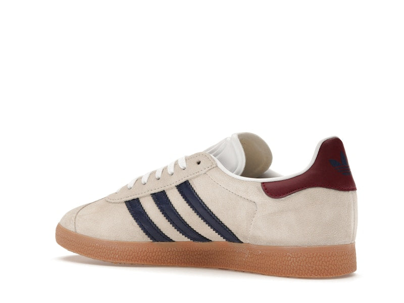 adidas Gazelle Beige Dark Blue Collegiate Burgundy