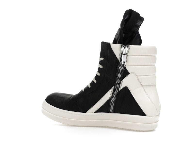 Rick Owens Geobasket High Black Milk