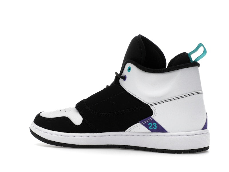 Jordan Fadeaway Black White Grape