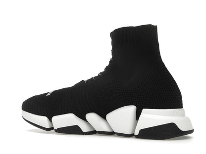 Balenciaga Speed 2.0 Lace Up Black White