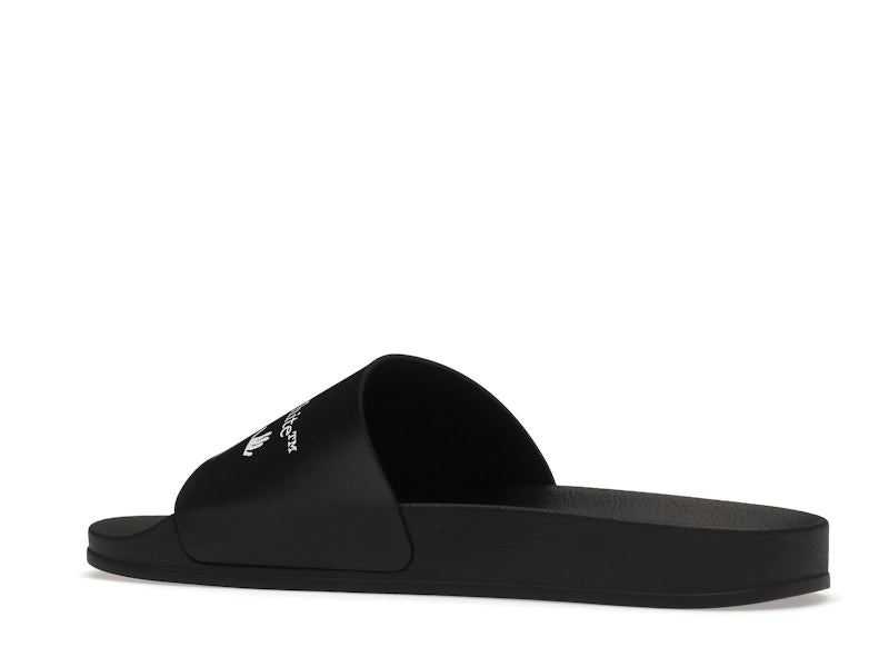 OFF-WHITE Drowning Man Logo Slides Black White FW21