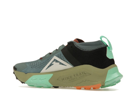 Nike ZoomX Zegama Trail Light Slate Grey Glow Green Bone Black