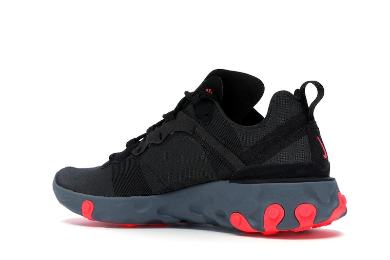 Nike React Element 55 Black Solar Red