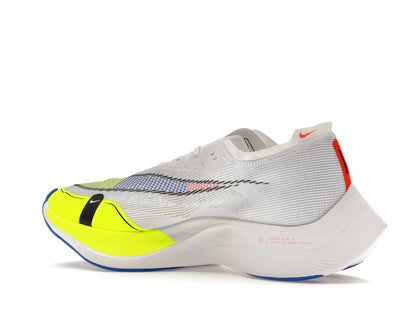 Nike ZoomX Vaporfly Next% 2 White Volt Racer Blue