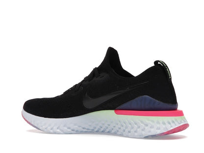 Nike Epic React Flyknit 2 Black Sapphire Hyper Pink