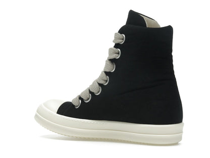 Rick Owens DRKSHDW Hollywood Jumbo Lace Puffer High Top Black Milk