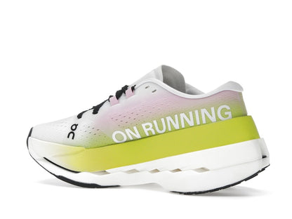 On Running Cloudboom Max Lime Raspberry
