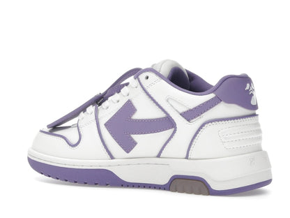 OFF-WHITE Out Of Office OOO Low Tops Outlined White Lilac Purple (Women's)