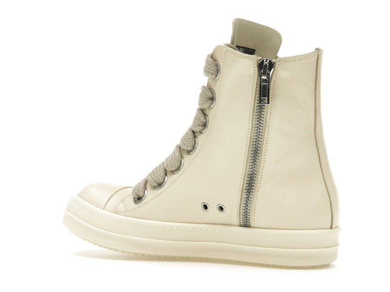 Rick Owens Lido High Sneaks Jumbo Laced Milk