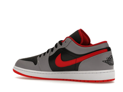 Jordan 1 Low Black Light Smoke Grey Gym Red