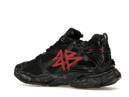 Balenciaga Runner Graffiti Black Red
