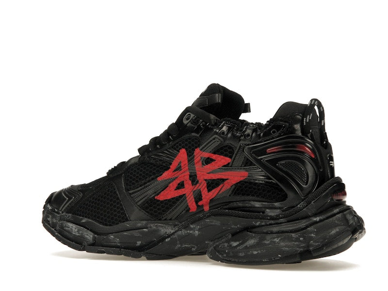 Balenciaga Runner Graffiti Black Red