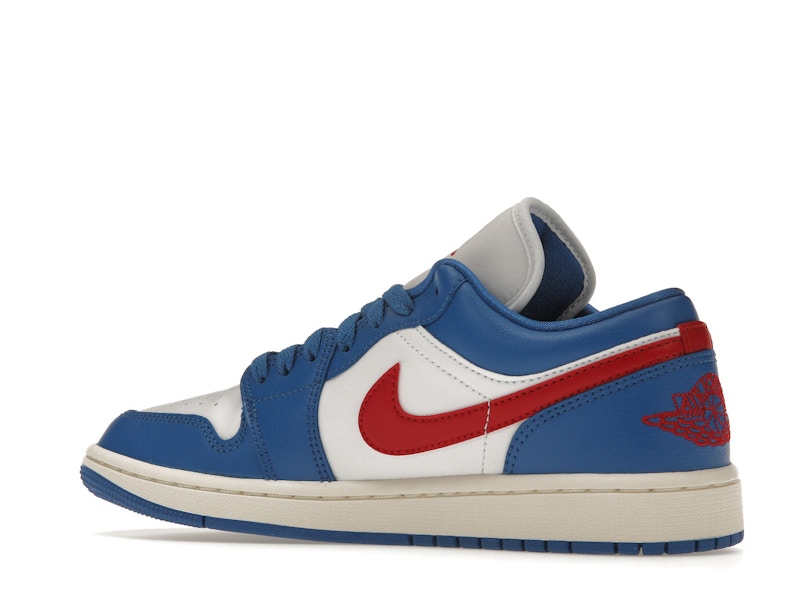 Jordan 1 Low Sport Blue Gym Red (Women's)