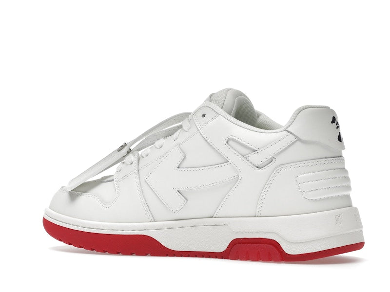 OFF-WHITE Out Of Office "OOO" Low Tops For Walking White White Red SS22