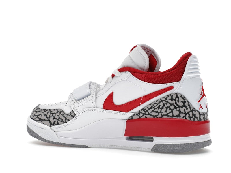 Jordan Legacy 312 Low White Cement Gym Red (Women's)