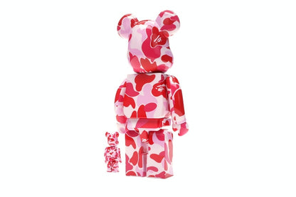 Bearbrick A Bathing Ape ABC Camo 100% & 400% Set Pink