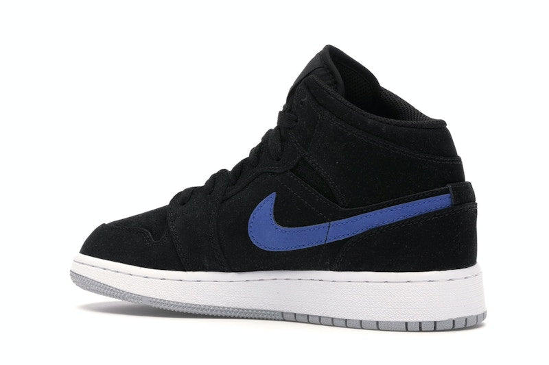 Jordan 1 Mid Multi-Color Swoosh Black (GS)