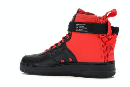 Nike SF Air Force 1 Mid Habanero Red Black