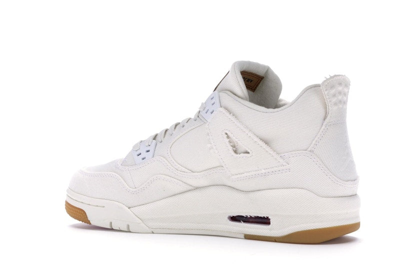 Jordan 4 Retro Levi's White (GS) (Blank Tag)