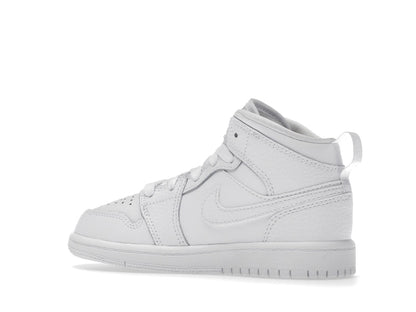 Jordan 1 Mid Triple White (2021) (PS)