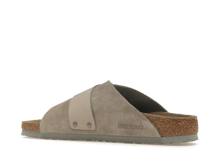 Birkenstock Kyoto Nubuck Suede Stone Coin