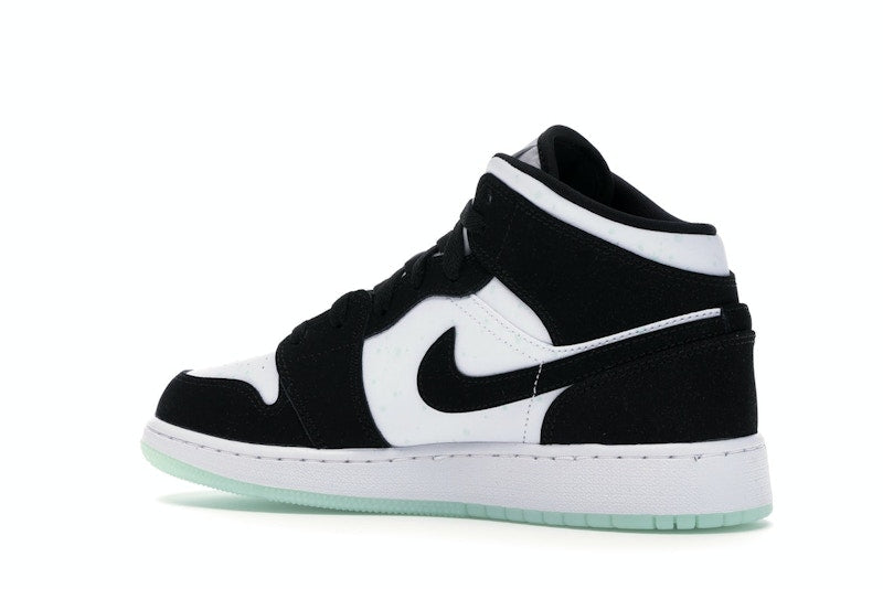 Jordan 1 Mid White Black Teal Tint (GS)