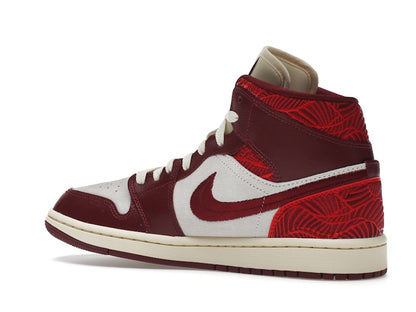 Jordan 1 Mid SE Tiki Leaf Team Red (Women's)