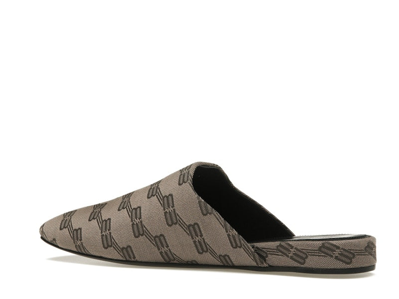 Balenciaga Cozy Jacquard Mules Brown