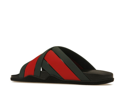 Gucci Web Slide Black Rubber (Women's)