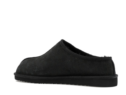 Kith Kithmas Monogram Shearling Slippers Black