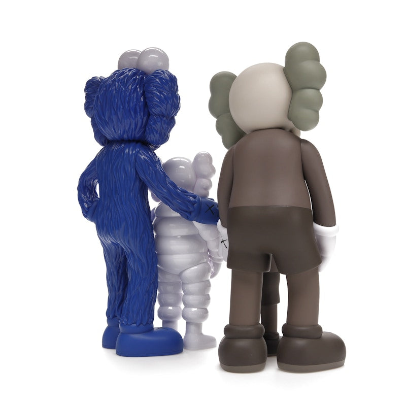 KAWS Family Vinyl Figures Brown/Blue/White