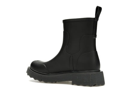 OFF-WHITE Rubber Rain Boot Black