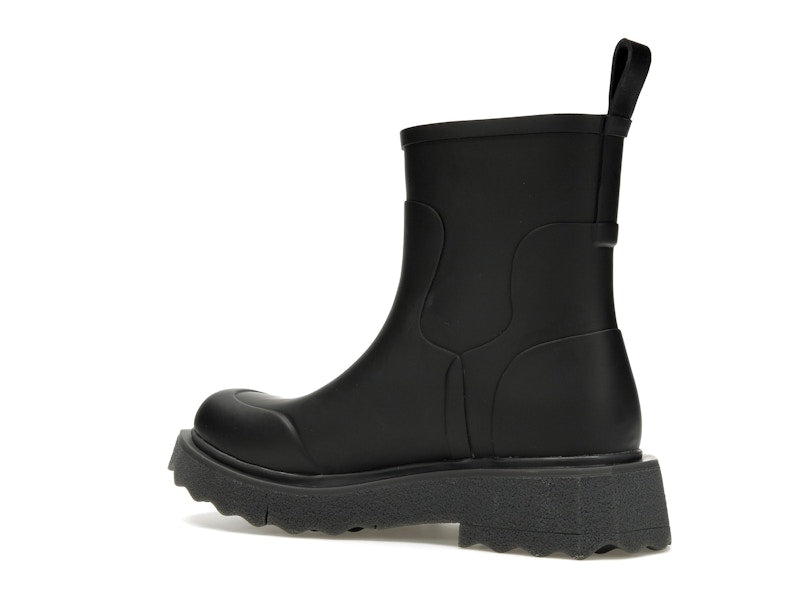 OFF-WHITE Rubber Rain Boot Black